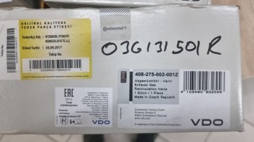 Audi A4 A6 Egr Valfi (Egsoz Sirkülasyon Valfi) [03G131501R]